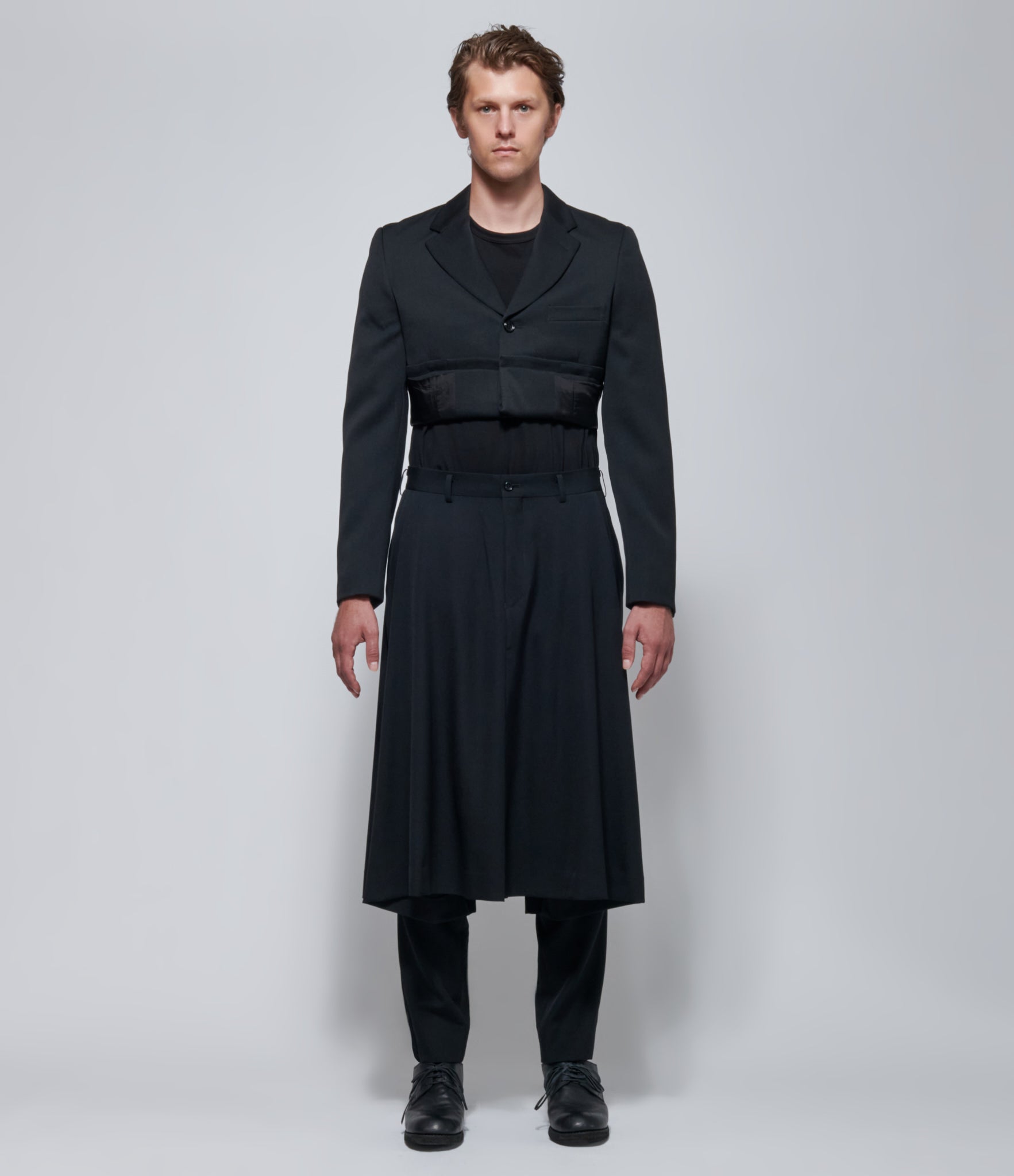 FW26 COMME des GARÇONS Homme Plus Mens Cropped Jacket Black