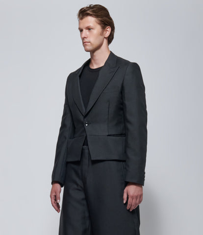 FW26 COMME des GARÇONS Homme Plus Mens Cropped Panel Blazer