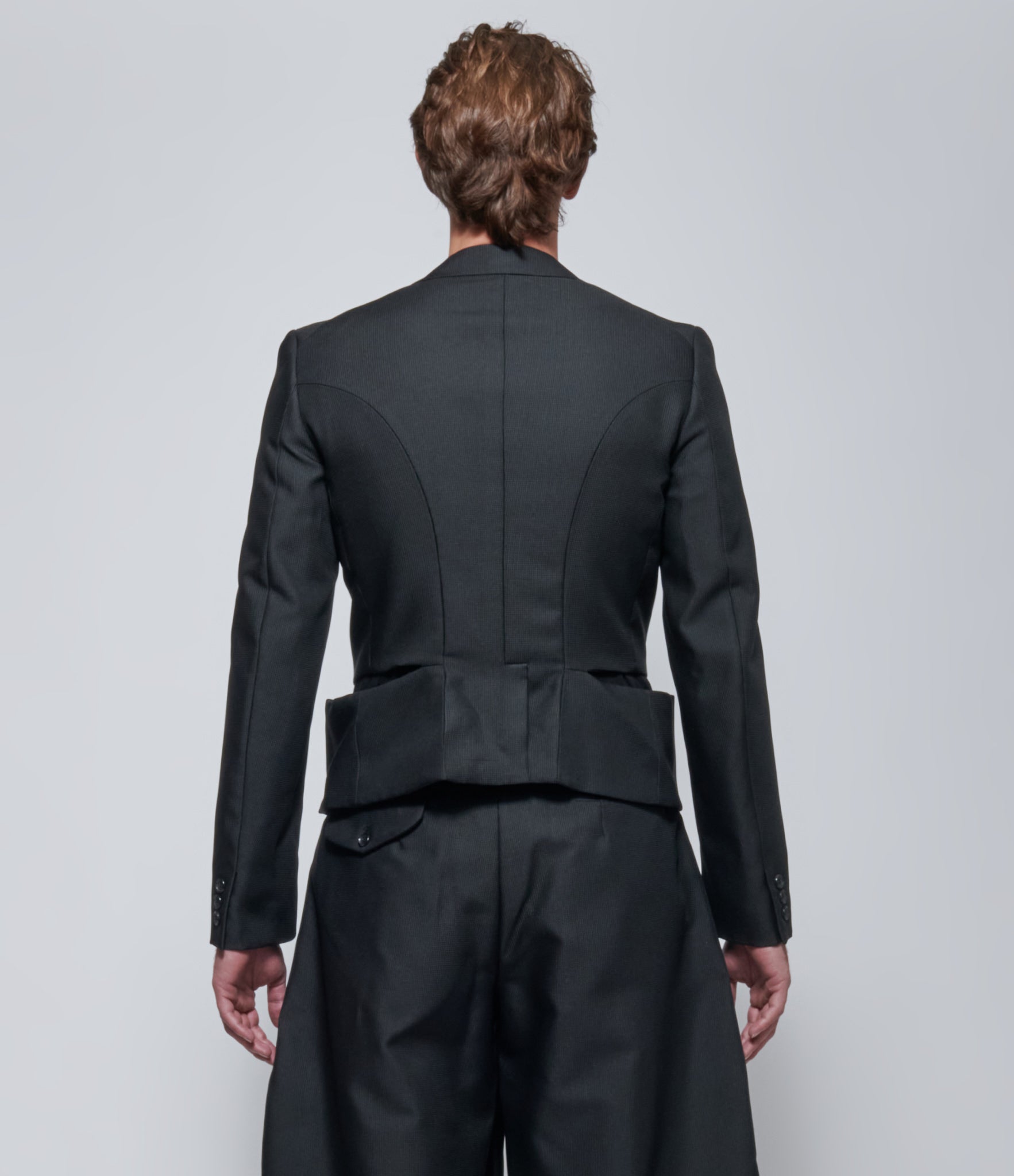 FW26 COMME des GARÇONS Homme Plus Mens Cropped Panel Blazer
