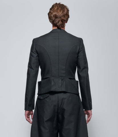FW26 COMME des GARÇONS Homme Plus Mens Cropped Panel Blazer