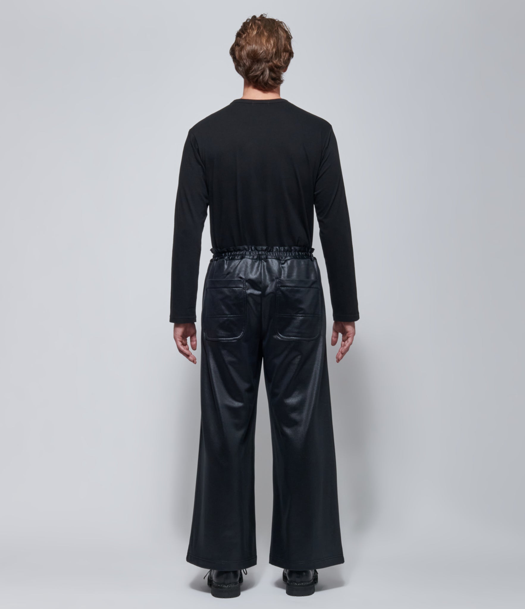 FW26 COMME des GARÇONS Homme Plus Mens Black Shiny Pants