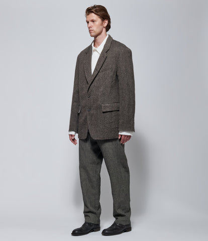 FW26 Forme Mens 5-Button Relaxed Coat Wood