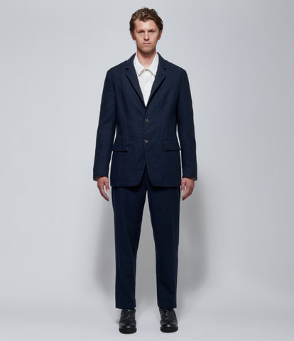 FW26 Forme Mens 2-Button Classic Blazer With Side Vent Navy