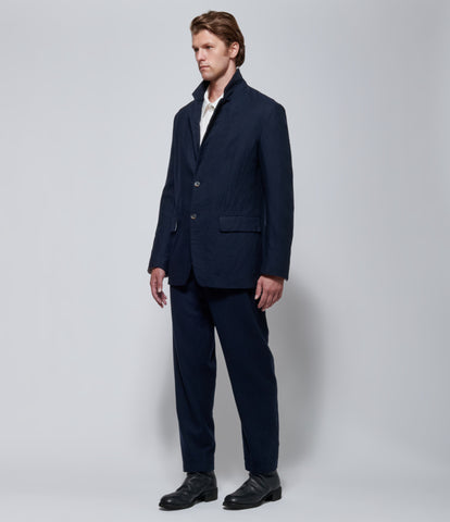 FW26 Forme Mens 2-Button Classic Blazer With Side Vent Navy