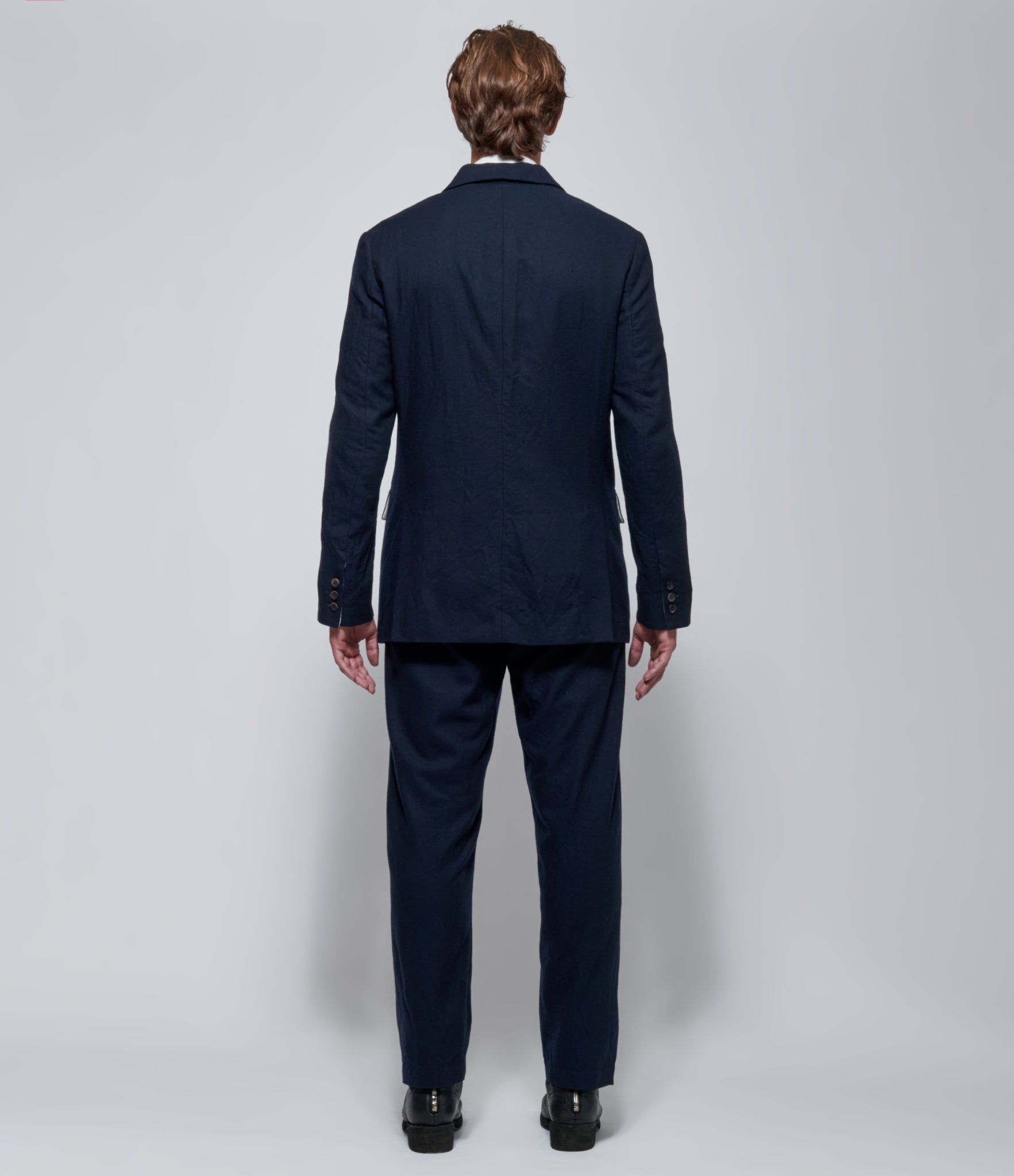 FW26 Forme Mens 2-Button Classic Blazer With Side Vent Navy