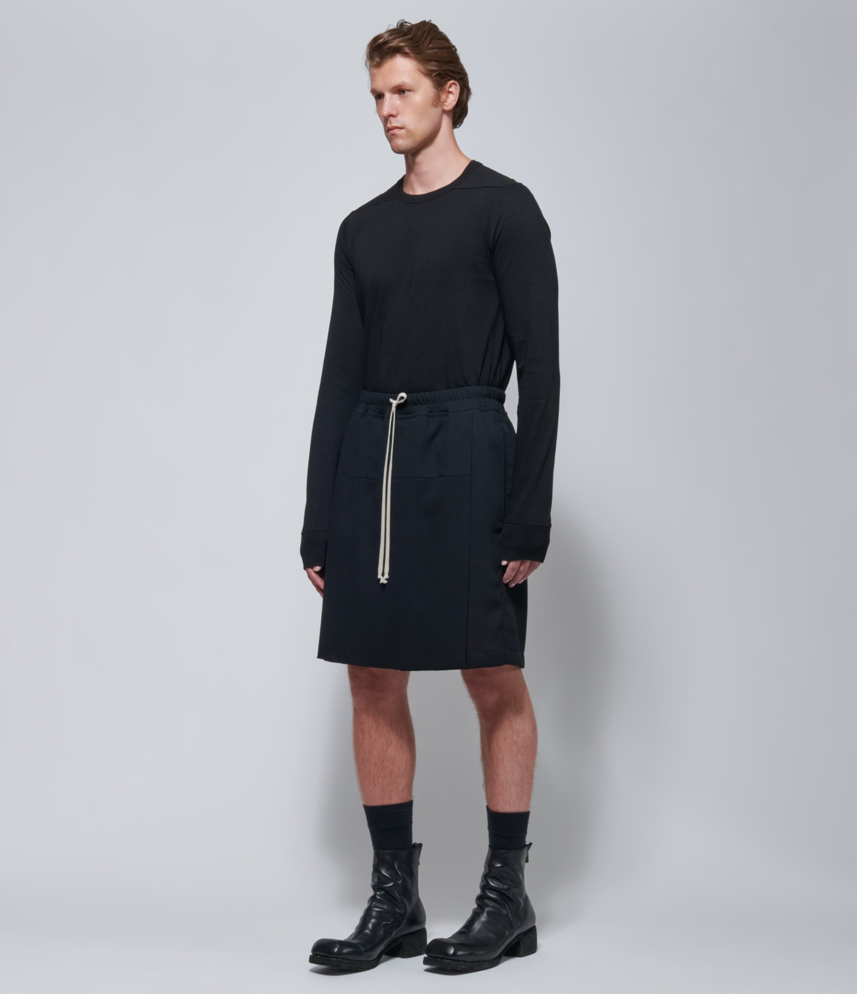 FW26 Rick Owens Mens Shorts Kiltshorts Black