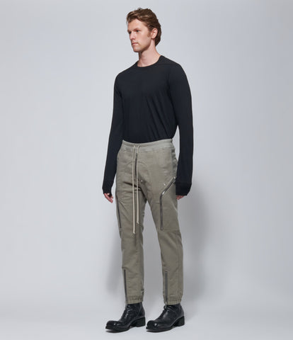 FW26 Rick Owens Mens Pantaloni Heizer Cargo Dark Pearl