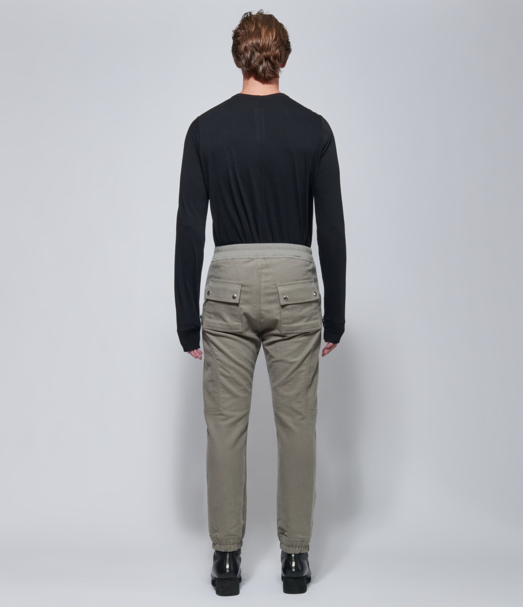 FW26 Rick Owens Mens Pantaloni Heizer Cargo Dark Pearl