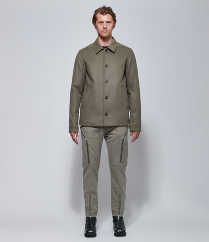 FW26 Rick Owens Mens Giacca Imbottita Buttoned Brad Jacket Dust