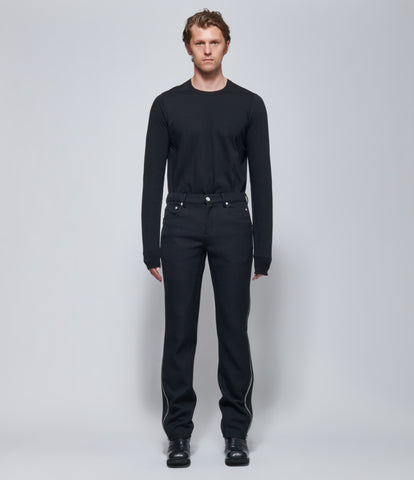 FW26 Rick Owens Mens Pantaloni Vega Jeans Black