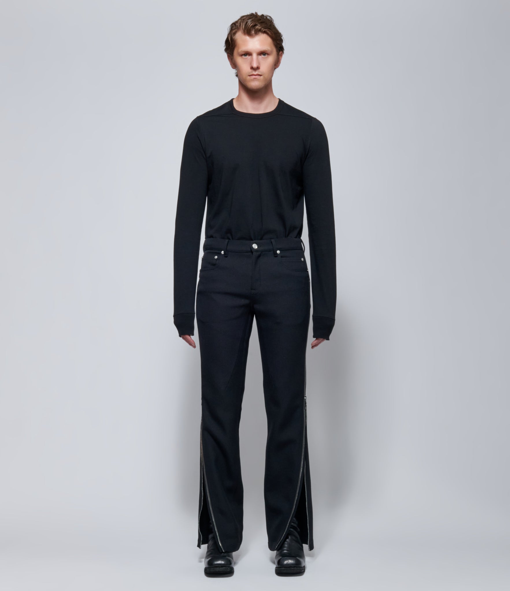 FW26 Rick Owens Mens Pantaloni Vega Jeans Black