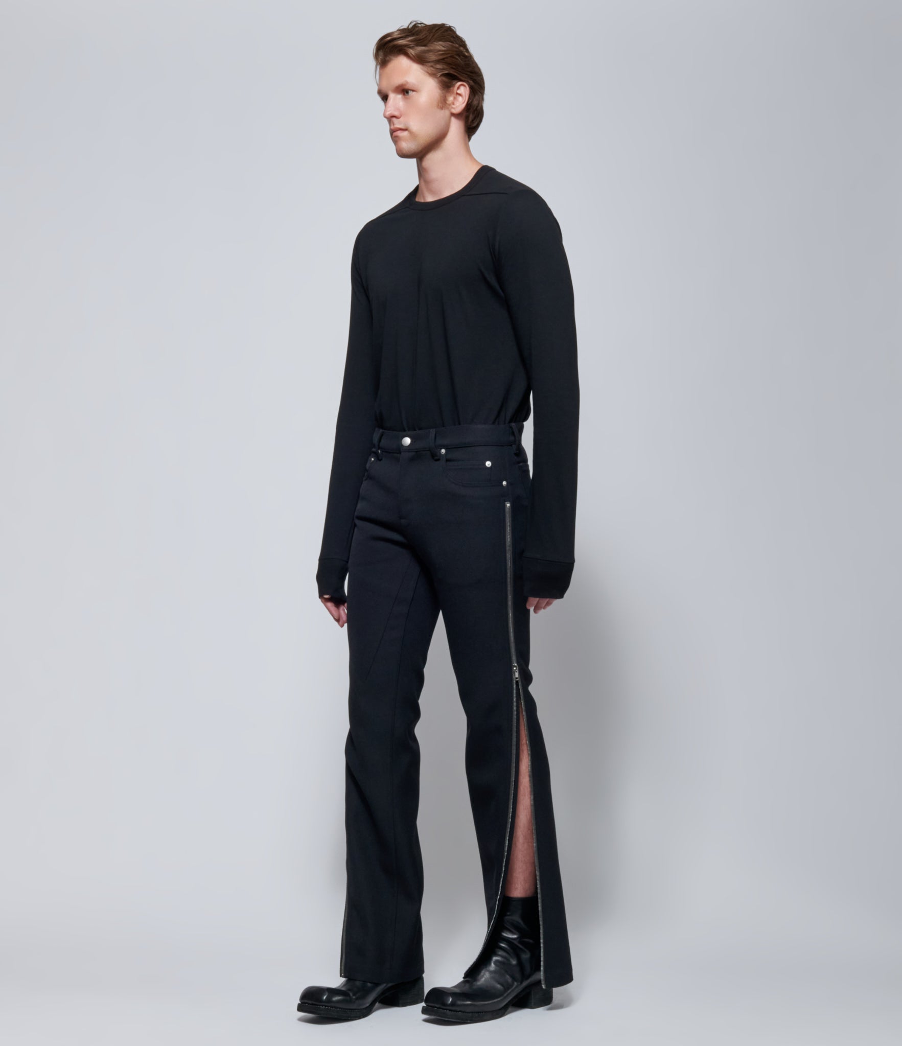 FW26 Rick Owens Mens Pantaloni Vega Jeans Black
