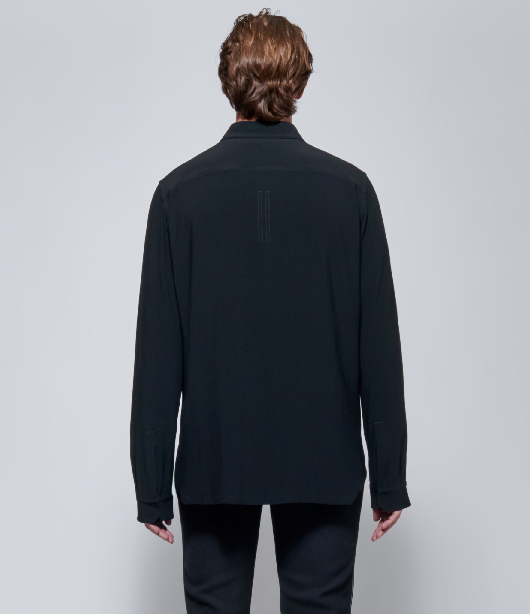 FW26 Rick Owens Mens Camicia Overshirt Black