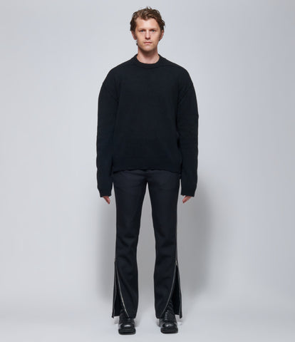 FW26 Rick Owens Mens Maglia Tommy Lupetto Black