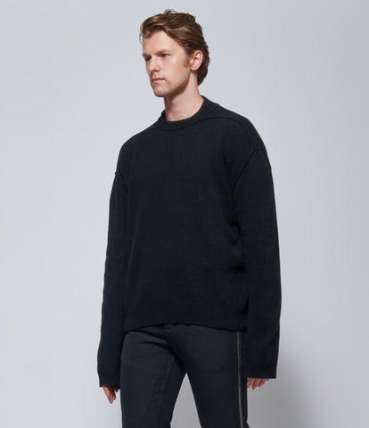 FW26 Rick Owens Mens Maglia Tommy Lupetto Black
