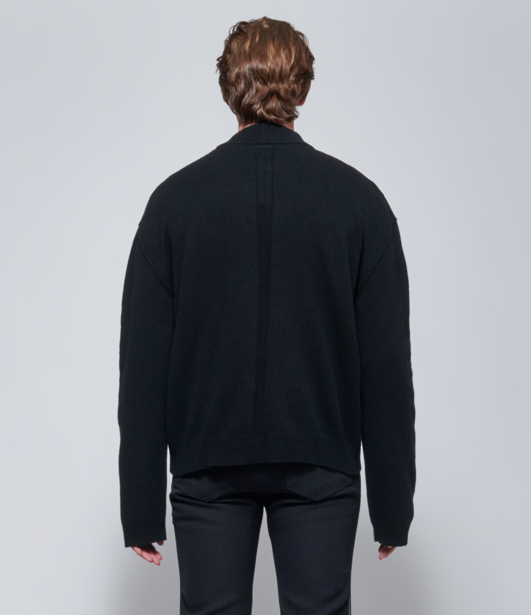 FW26 Rick Owens Mens Maglia Tommy Lupetto Black