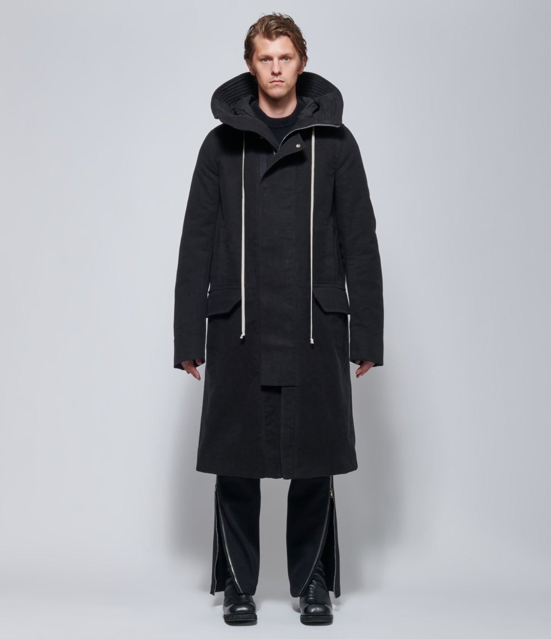 FW26 Rick Owens Mens Parka Imbottito MegaParka Black