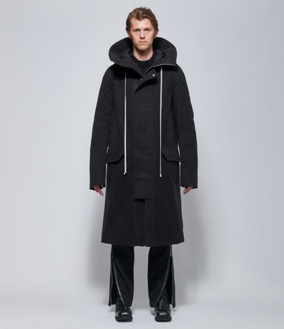 FW26 Rick Owens Mens Parka Imbottito MegaParka Black