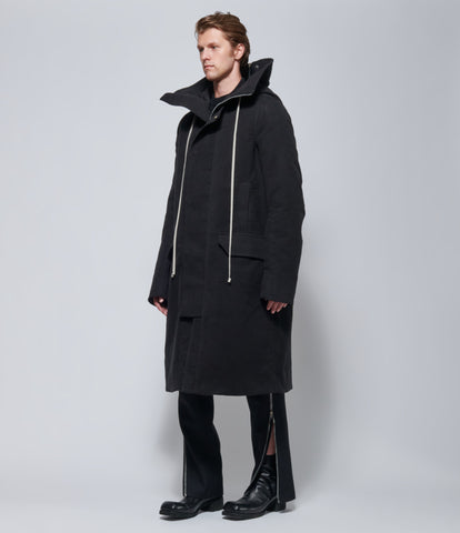 FW26 Rick Owens Mens Parka Imbottito MegaParka Black