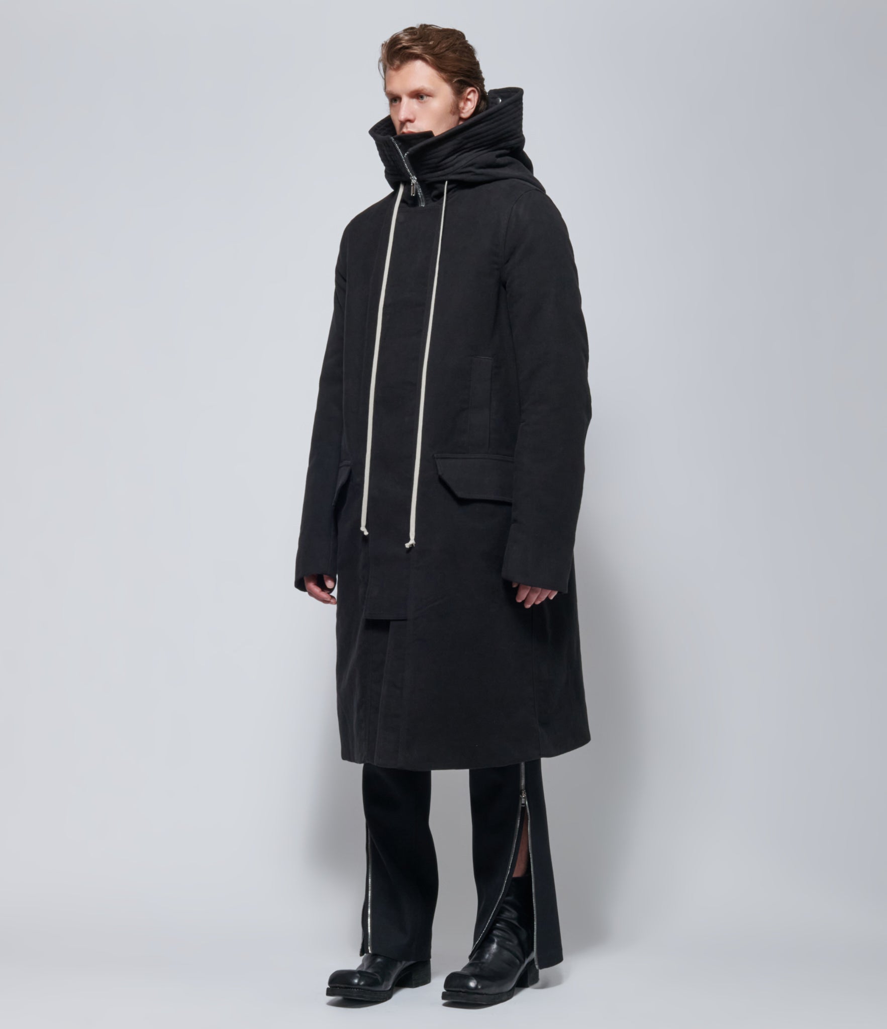 FW26 Rick Owens Mens Parka Imbottito MegaParka Black