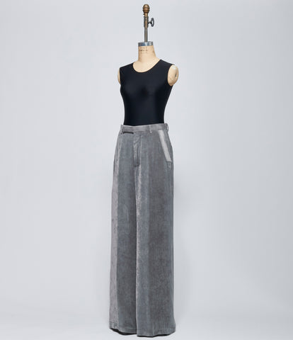 FW26 Rick Owens Womens Pantaloni Wide Tailored Pants Steel