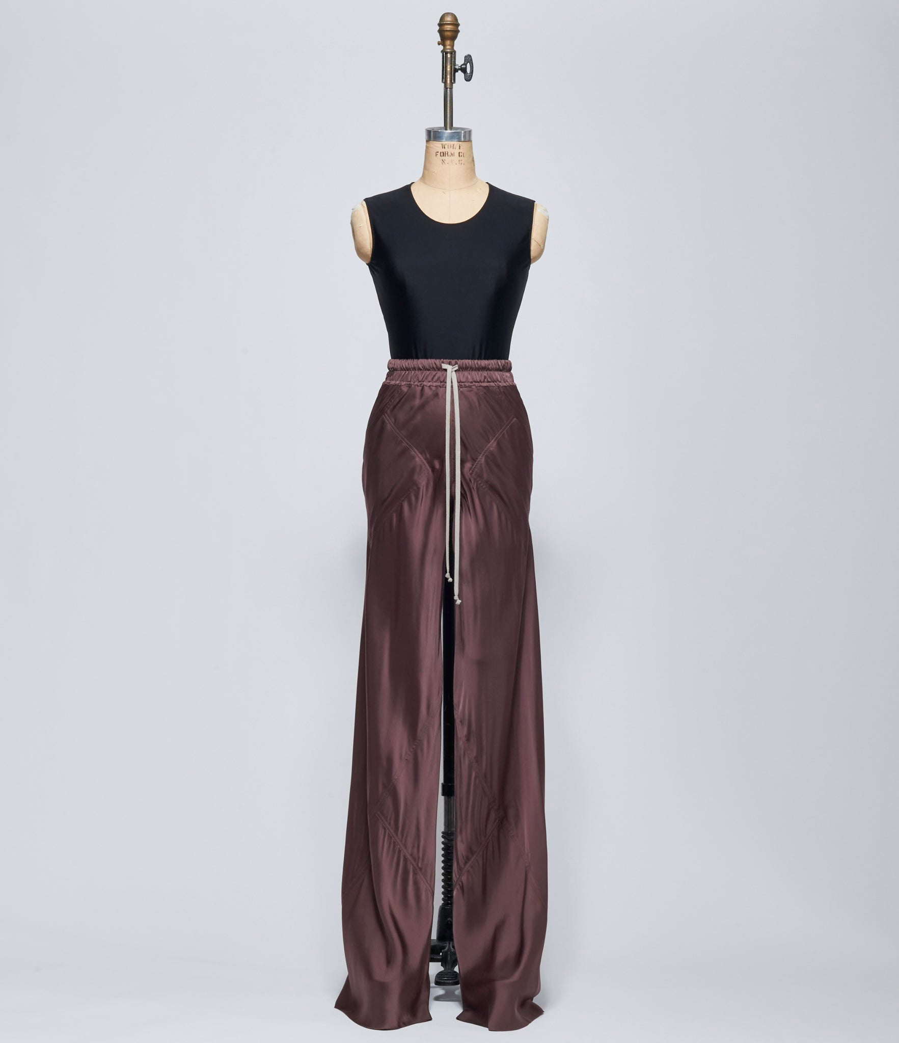 FW26 Rick Owens Womens Pantaloni Drawstring Bias Grape