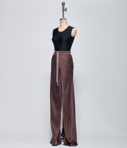 FW26 Rick Owens Womens Pantaloni Drawstring Bias Grape