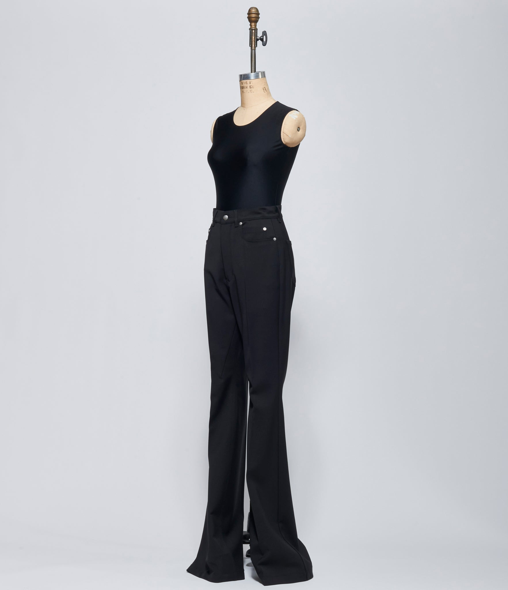 FW26 Rick Owens Womens Pantaloni Bolan Bootcut Black