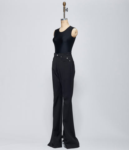 FW26 Rick Owens Womens Pantaloni Bolan Bootcut Black