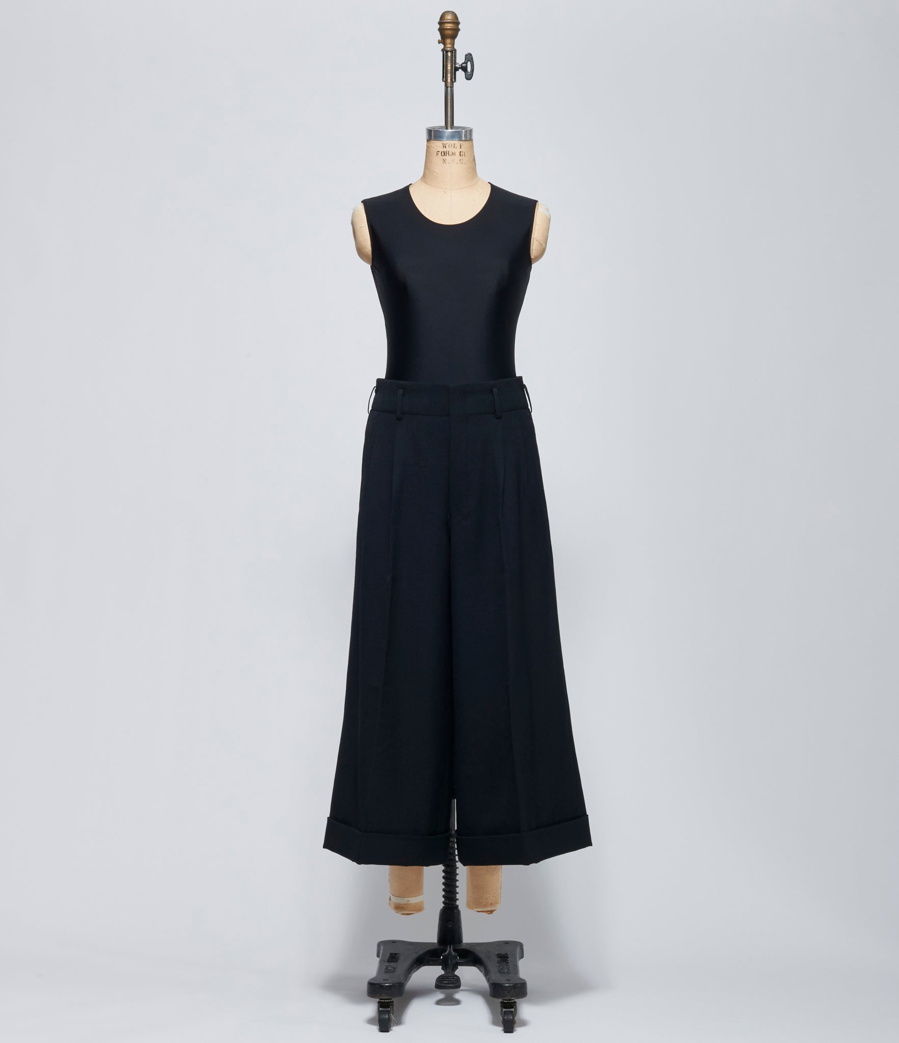 FW26 Comme des Garçons Womens Black Cuffed Pants
