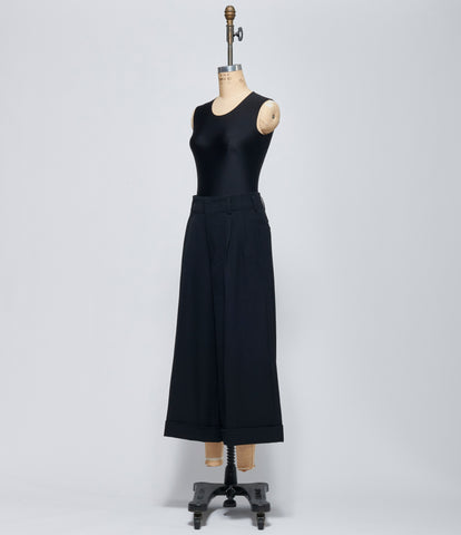 FW26 Comme des Garçons Womens Black Cuffed Pants