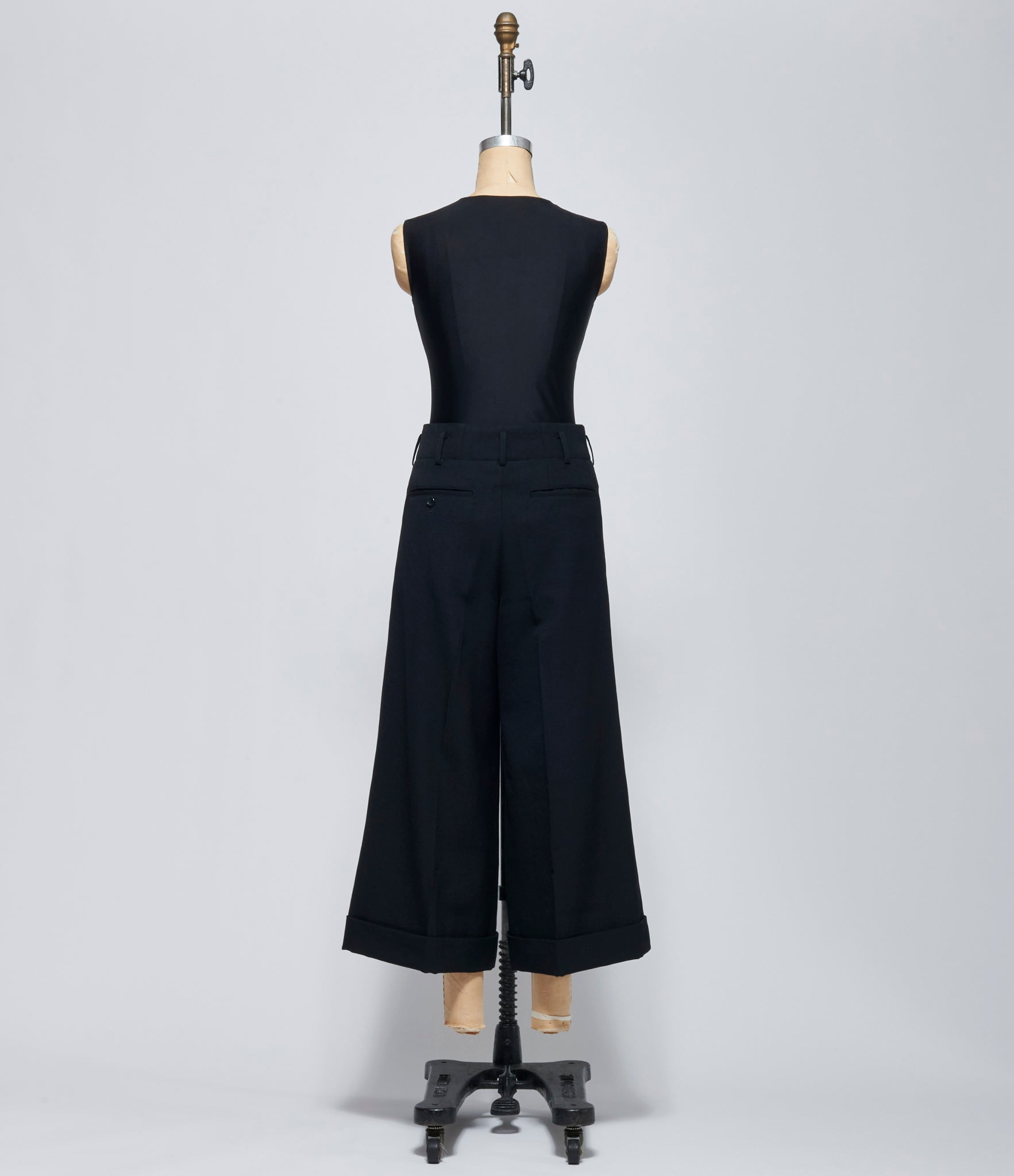 FW26 Comme des Garçons Womens Black Cuffed Pants