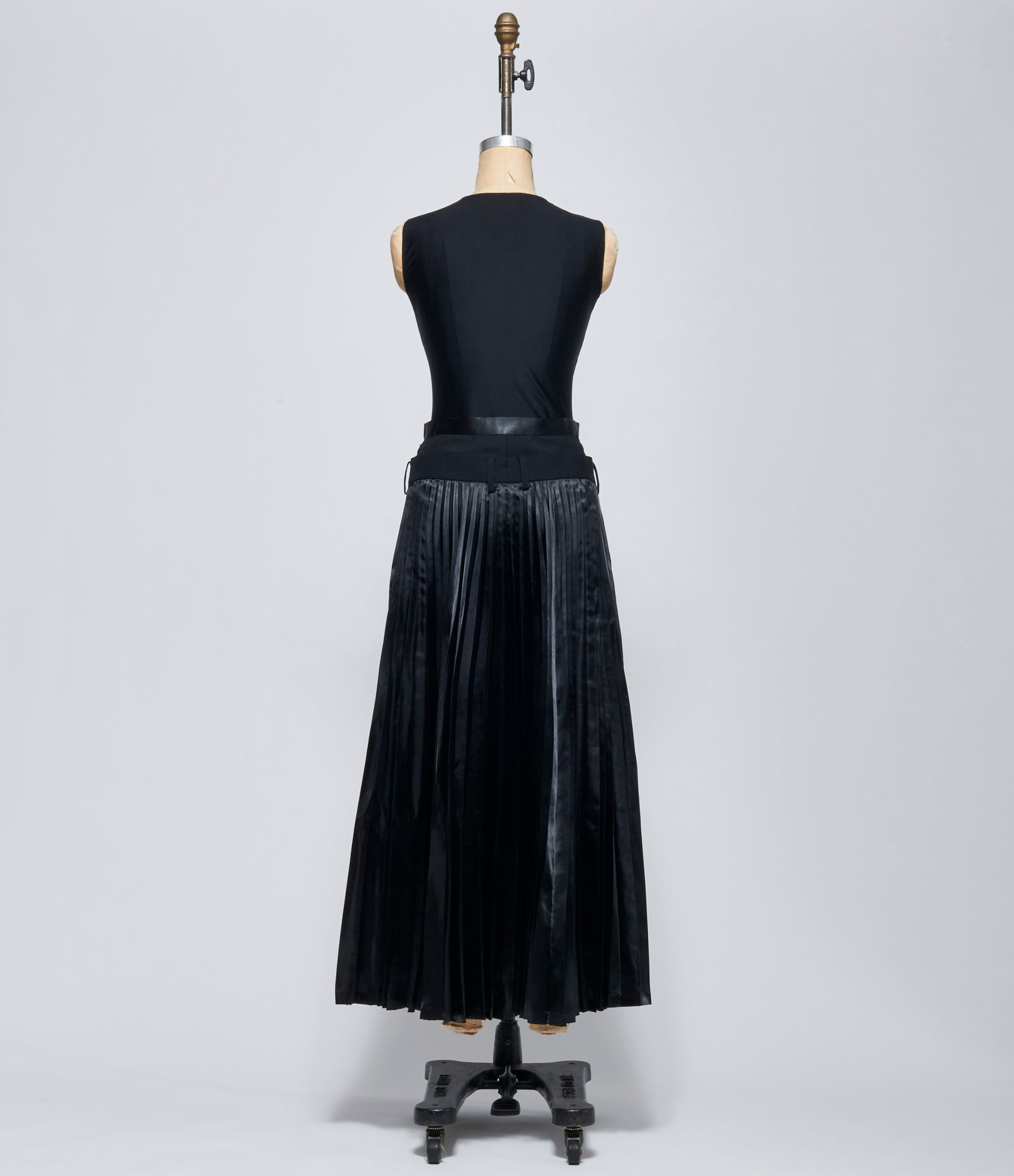 FW26 Junya Watanabe Womens Layered Pleated Satin Panel Pants
