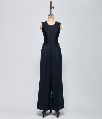 FW26 Junya Watanabe Womens Pinstripe Wool Wide-Leg Trousers