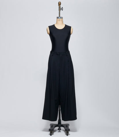 FW26 Y's Womens N-1 Tuck Loose Wide Black