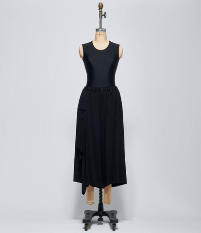FW26 Y's Womens I-Gather Pants With Cloth Black