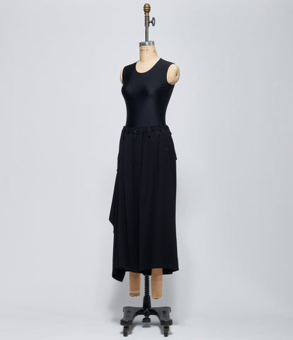 FW26 Y's Womens I-Gather Pants With Cloth Black