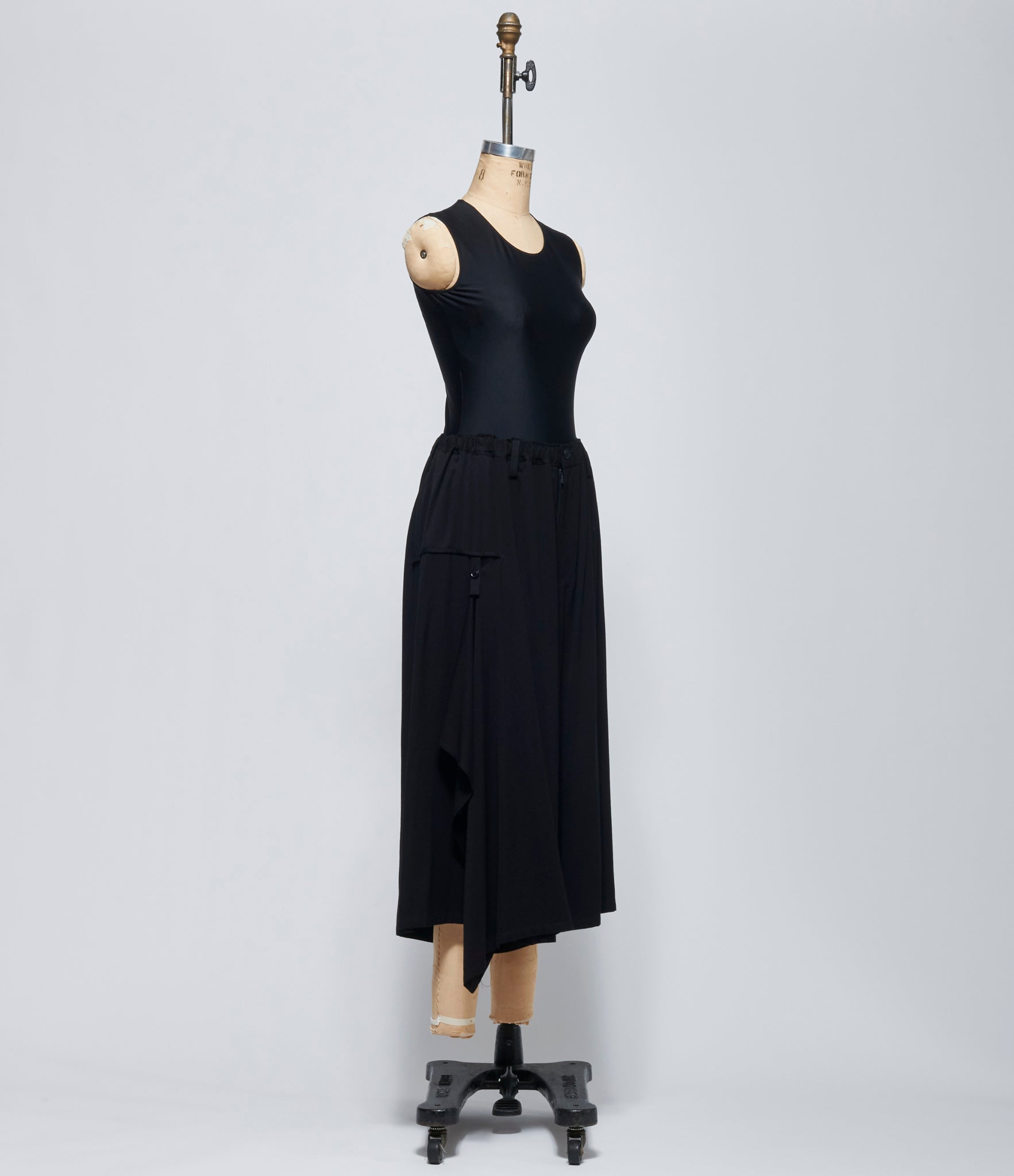 FW26 Y's Womens I-Gather Pants With Cloth Black