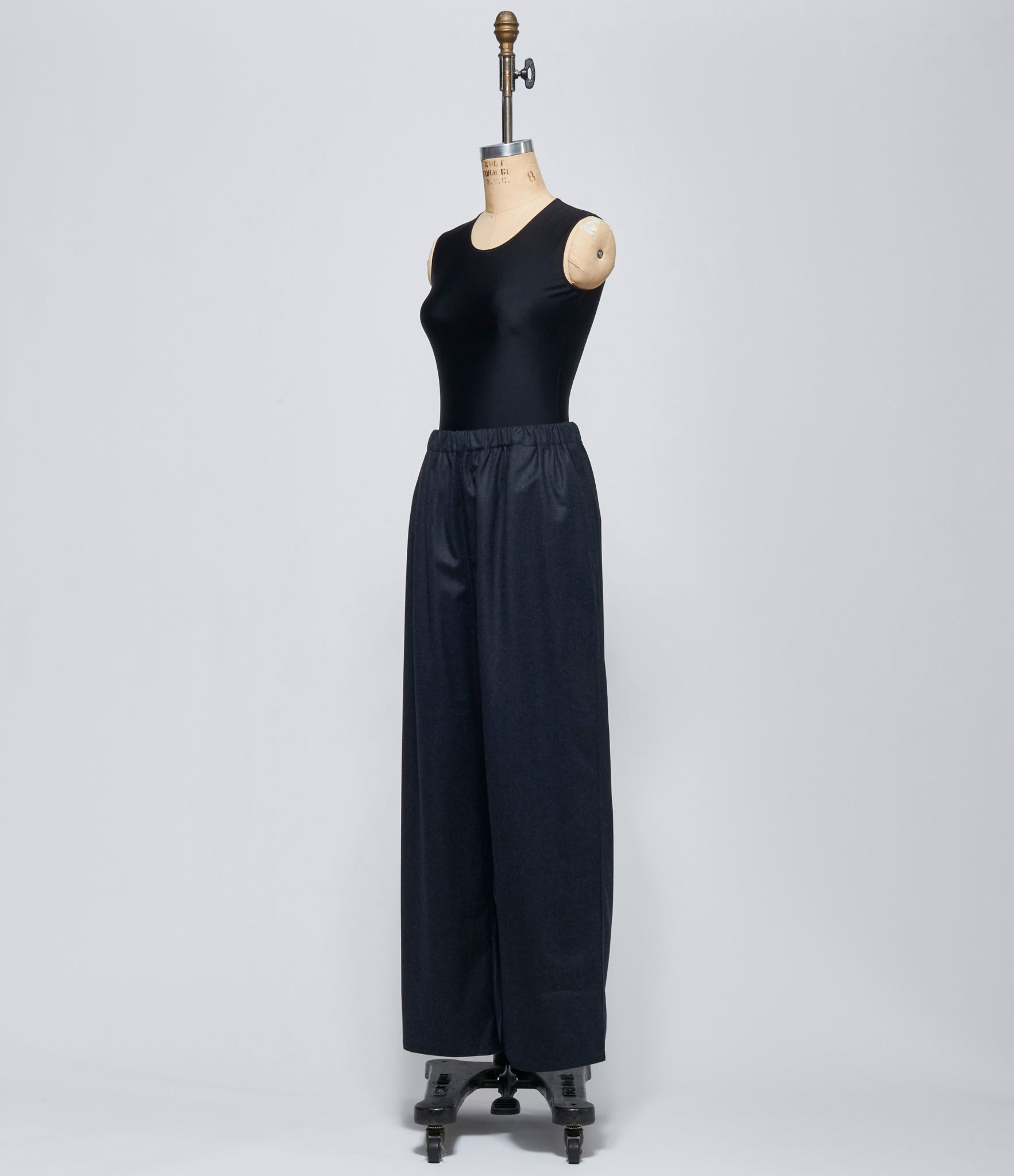 FW26 Sofie D'Hoore Womens Drawstring Pant Woven Charcoal Melange