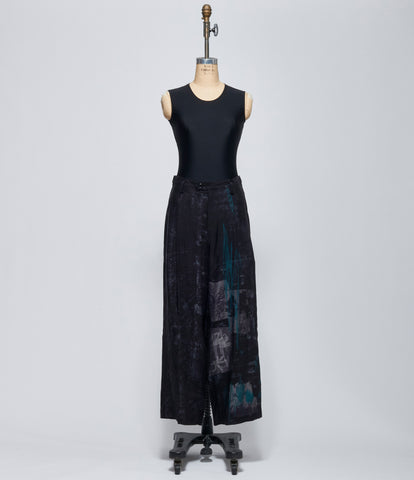 FW26 Y's Womens N-1 Tuck Loose Wide Blue Green