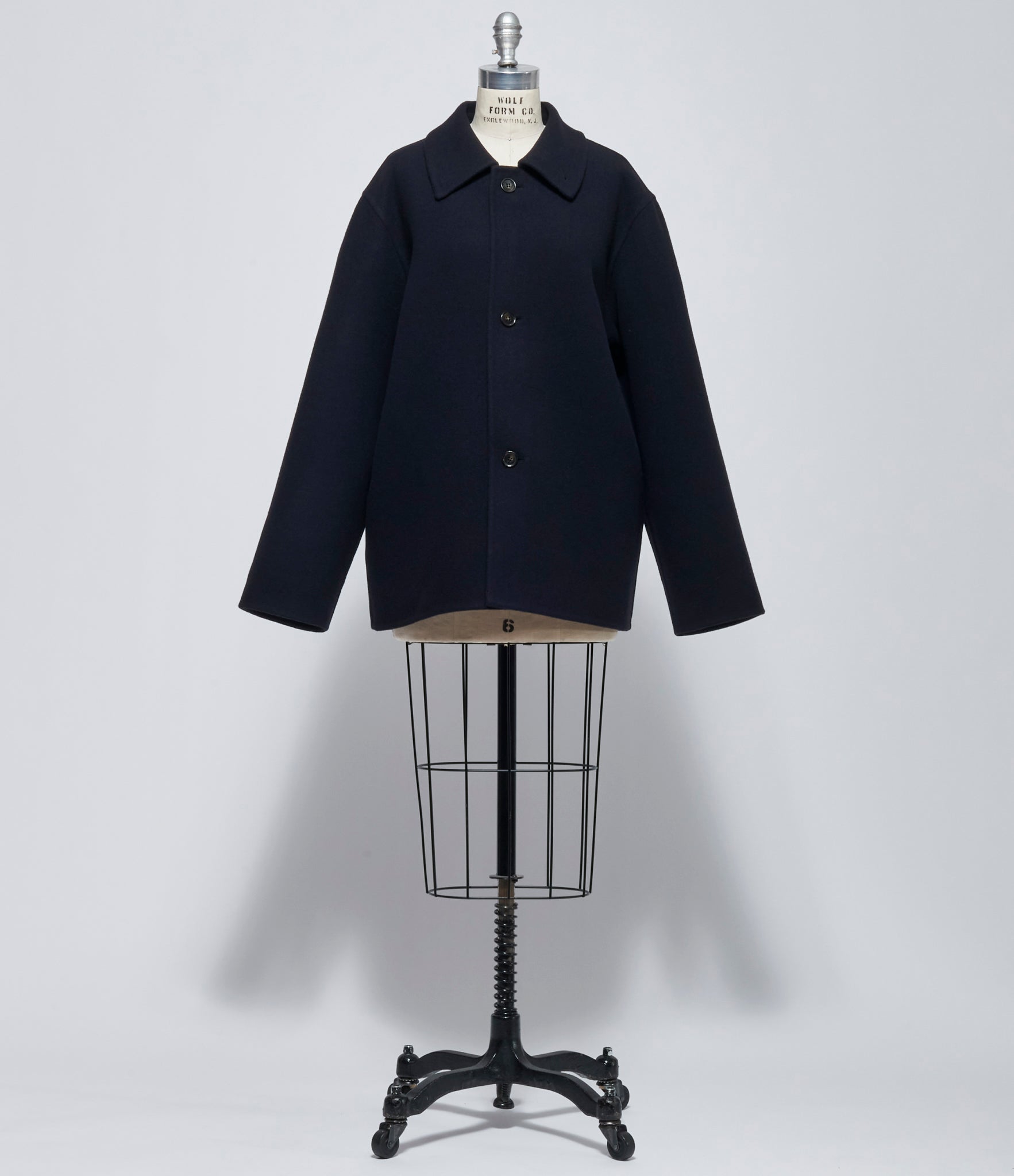 FW26 Sofie D'Hoore Womens Short Buttoned Jacket With Collar Jacket Midnight