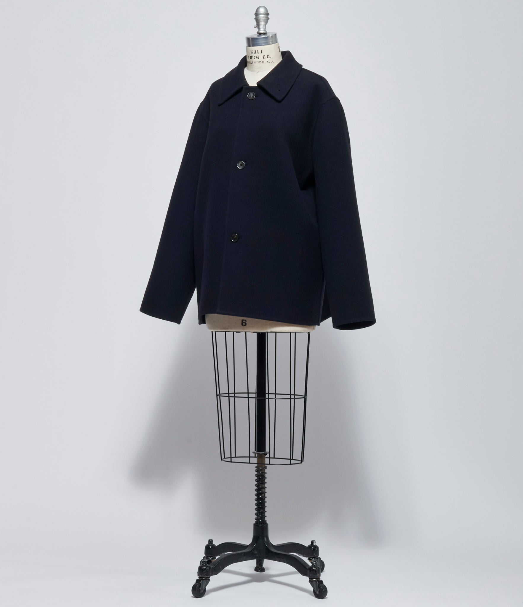 FW26 Sofie D'Hoore Womens Short Buttoned Jacket With Collar Jacket Midnight