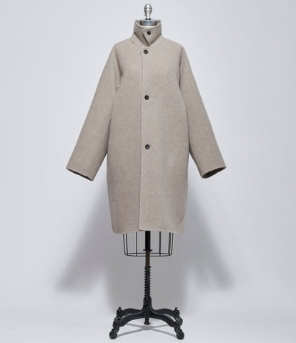 FW26 Sofie D'Hoore Womens Long Jacket With Collar And Buttons Jacket Muesli