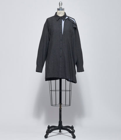 FW26 Y's Womens On-Left Double Cloth Blouse