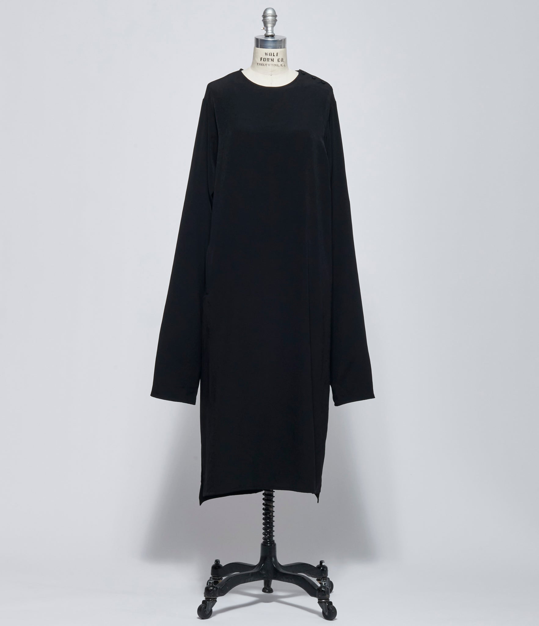 FW26 Y's Womens N-Knot Sleeve Dress Black