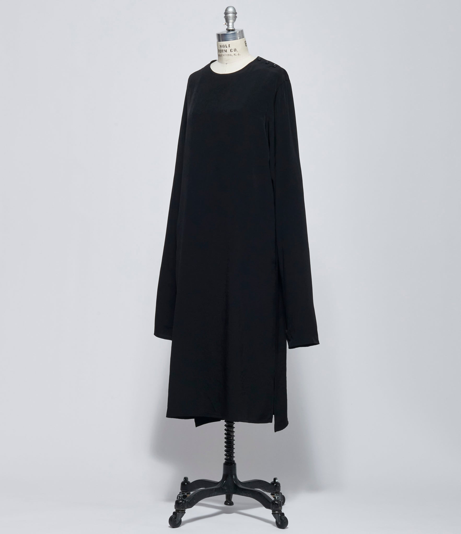 FW26 Y's Womens N-Knot Sleeve Dress Black