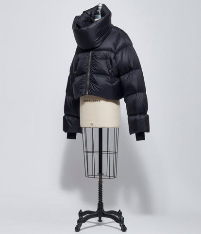 FW26 Rick Owens Womens Giacca Piumino Funnel Neck Black