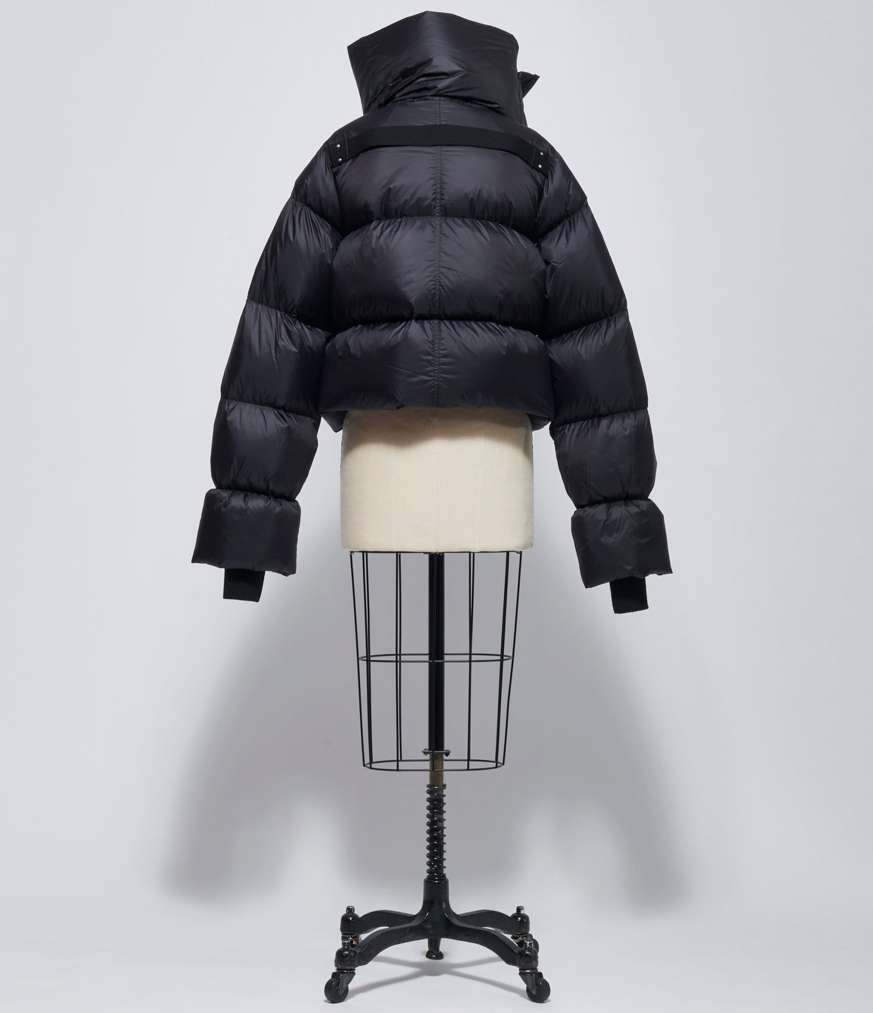 FW26 Rick Owens Womens Giacca Piumino Funnel Neck Black