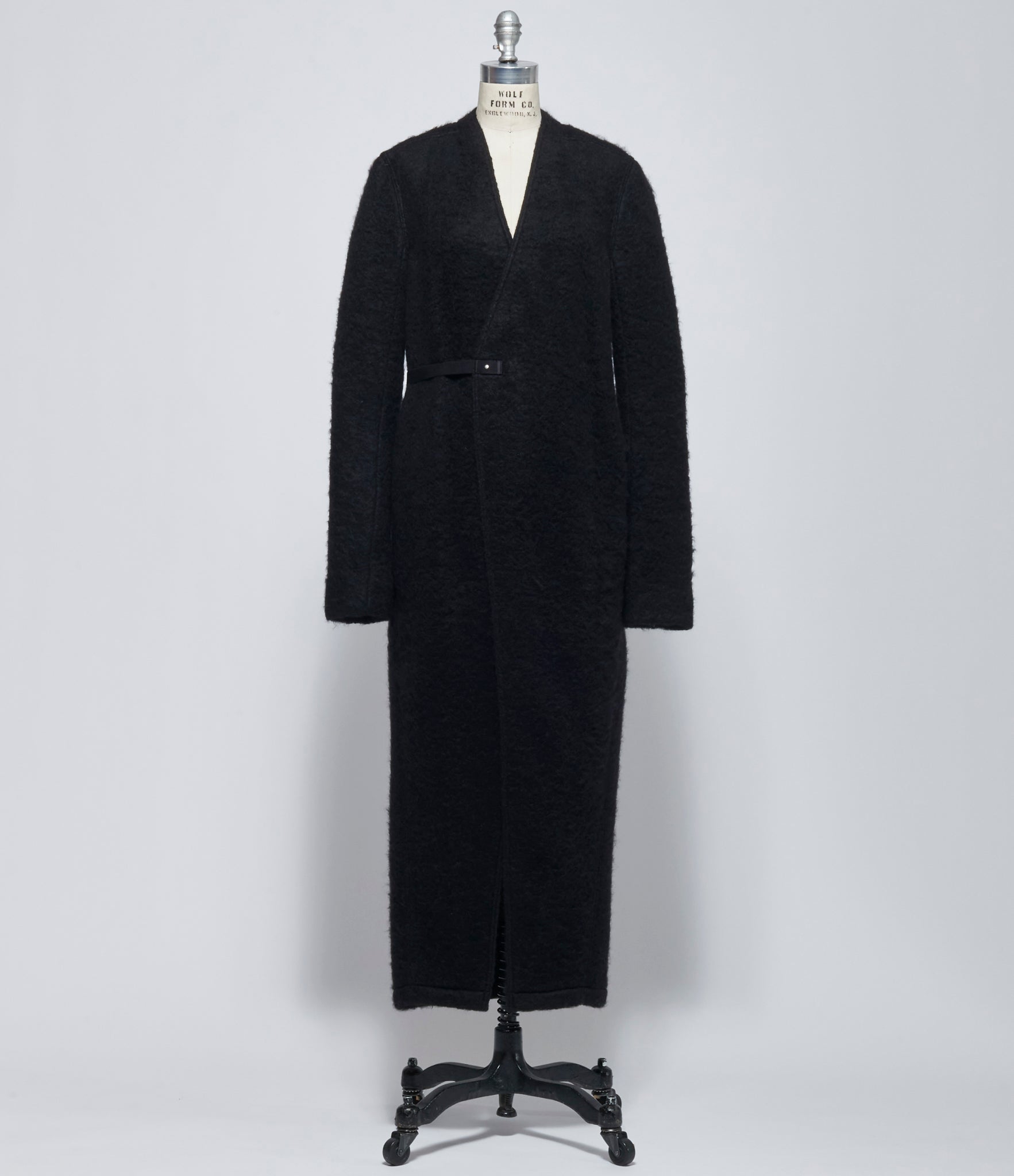 FW26 Rick Owens Womens LS Lab Coat Black