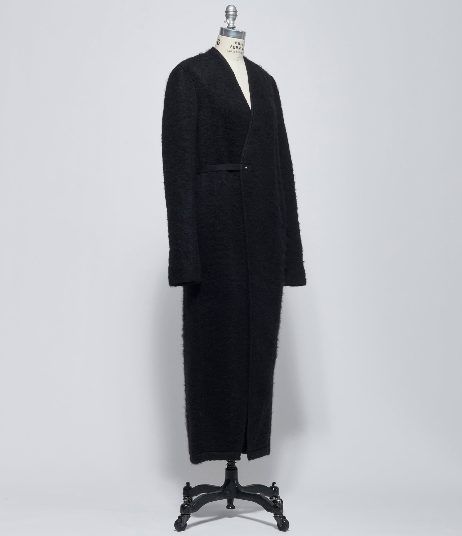 FW26 Rick Owens Womens LS Lab Coat Black